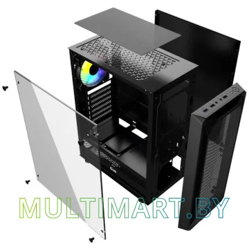 Корпус Powercase Mistral Z1 Mesh LED (CMIZB-L1) картинка 6